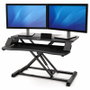 Fellowes Estación de Trabajo Sit-Stand Lotus Corsivo Negro